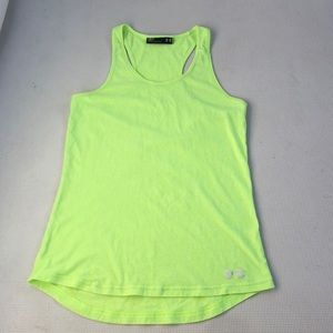 Women’s under armour lime green tank top SM/P
